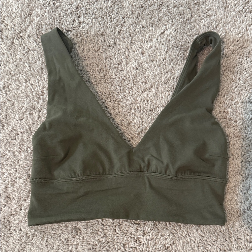 Lulu lemon Olive Green Women's sports bra